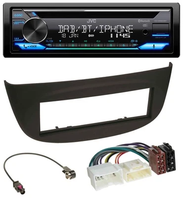 JVC Bluetooth MP3 USB DAB CD Autoradio für Renault Twingo ab 2012 schwarz - Bild 1 von 4
