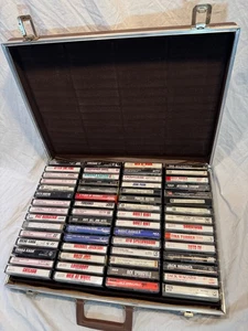 Lot - 60 Cassette Tapes  mostly 80’s with Savoy case - Rock and Roll - Picture 1 of 24