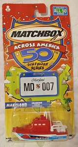 2001 Matchbox Across America 50th Birthday Maryland Crabbing Boat NEU - Bild 1 von 5