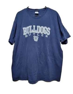 Vtg Butler University Bulldogs T Shirt Blue Mens XL  - Image 1 of 4