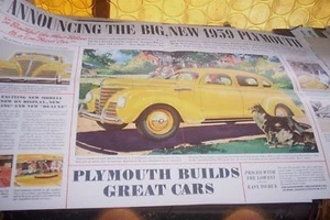PLYMOUTH 1939 Orig Sales Brochure  RARE - Picture 1 of 3