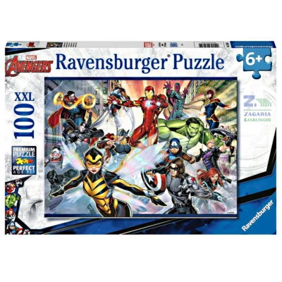 RAVENSBURGER PUZZLE AVENGERS PER BAMBINI 100 PZ XXL + 6 ANNI - Immagine 1 di 2