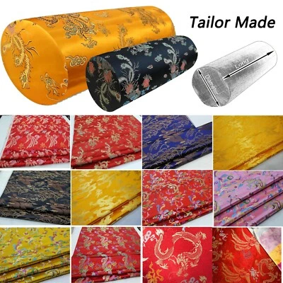 Funda de refuerzo*Funda de almohada de yoga tubo largo con rollo de cuello brocado Dragon Phoenix*BC8 Foto 1 de 4