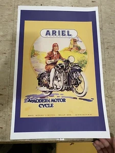 Póster anuncio vintage de motocicleta Ariel B1402 - Imagen 1 de 1