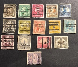 15 - 1922 US Stamps Scott #551-570 - Regular Issues Precancels - Pennsylvania. b - Picture 1 of 6