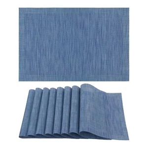 8 Pack Place Mats PVC Placemats for Kitchen Dining Table Decor Heat Resistant... - Picture 1 of 2