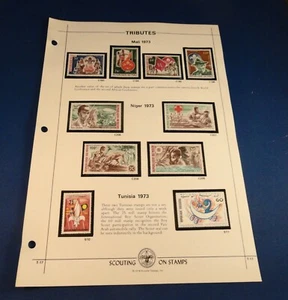 WORLD SCOUTING Stamp Lot 1973: MALI; NIGER; & TUNISIA - Picture 1 of 15