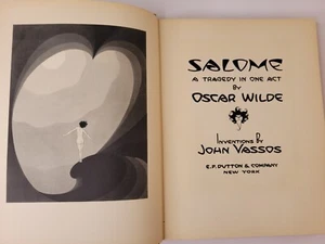 Oscar Wilde ~ Salome ~ 1930 E.P. Dutton Edition with John Vassos Illustrations - Picture 1 of 13