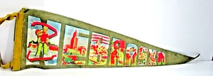 Banderín de recuerdo vintage de fieltro de la capital del estado de Nebraska Boys Town 8,5x26" - Imagen 1 de 10