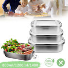 Brotdose Lunchbox BPA frei Edelstahl Vesperdose 800-1400ml Frühstücksdose