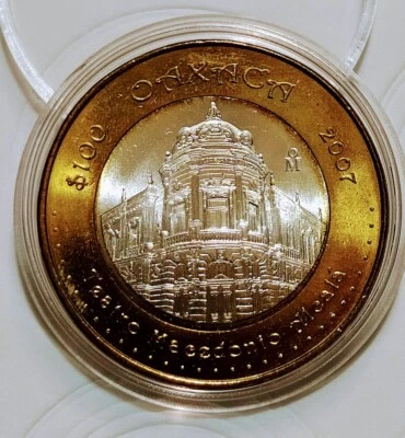 2007 MEXICO 100 PESOS OAXACA BIMETALLIC (FASE 2 ) - Image 1 of 4