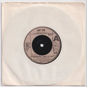 (nY599) Andy Gibb, Don't Throw It All Away - 1978 - 7" vinyl - Picture 1 of 2