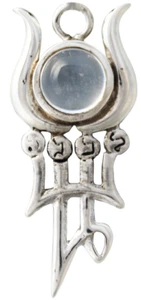 Phul's Moon Pendant Necklace Boxed, 925 Silver, Spiritual, Levanah, Symbol Luna - Picture 1 of 5