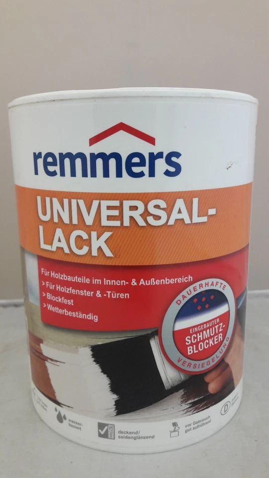 Remmers Universallack  1L Weiss Weisslack Holzlack Innen & Aussen A1660 - Bild 1 von 1