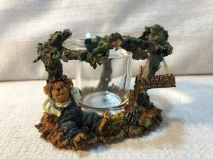 Boyds Bear Bearstone Autumn Fallsbeary Leafy Enterprises Votive Figurine 27727 - Picture 1 of 7