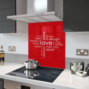 Collage Premier Range Your Own Word en un vidrio Splashback - Imagen 1 de 4