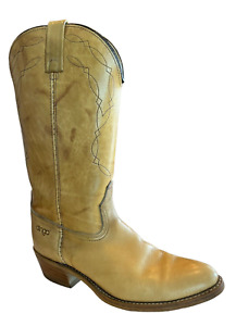 DINGO MENS VINTAGE COWBOY WESTERN STYLE PULL ON BROWN MARBLE SZ 9E  #5942 SP06
