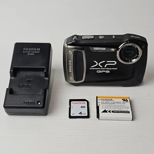 Fujifilm Finepix XP150 Black Digital Camera + 4GB SD Card + Charger - Working - Picture 1 of 15