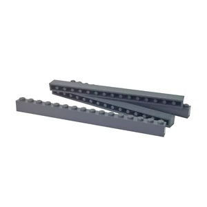 NEW LEGO® Parts 4x 1x16 Brick 2465 Dark Bluish Grey Beam Train City Creator - Picture 1 of 1