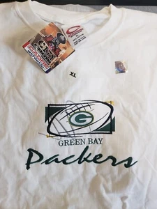Vintage Green Bay Packers Embroidered XL Mens T-Shirt - Picture 1 of 6