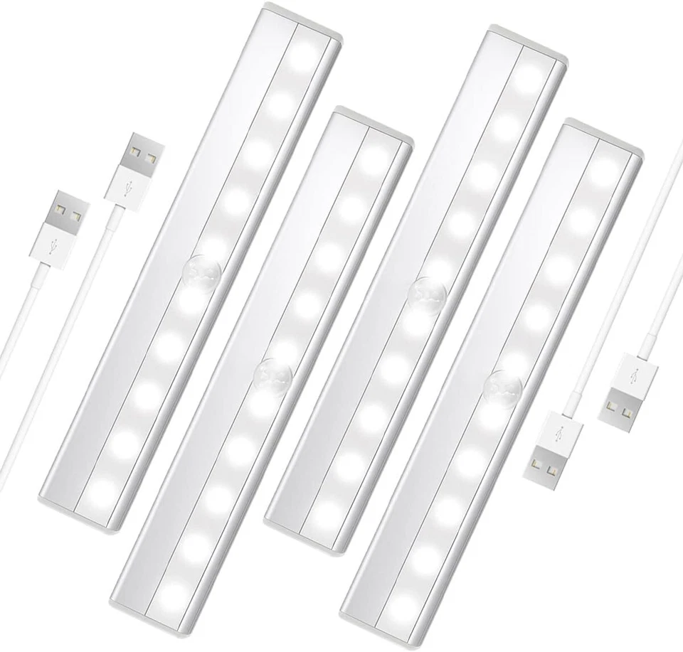 无线运动传感器柜下壁橱LED灯厨房柜台夜灯 — 第 1/4 张图片