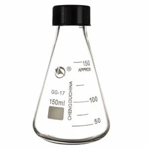Glassware reagent Chemistry Erlenmeyer flask 50-1000ml screw seal Laboratory Lab - Picture 1 of 17