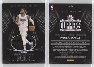 2019-20 Panini Noir Association Edition /99 Paul George #14