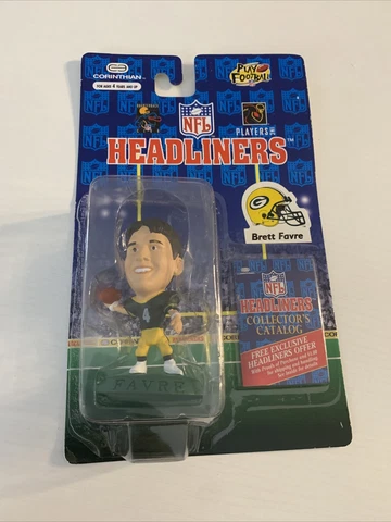 1996 NFL Brett Favre Green Bay Packers Headliners Action Figure Football NEW Cover