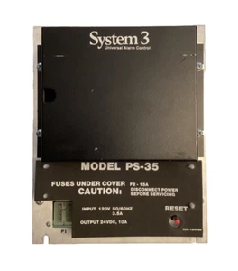 SIEMENS CERBERUS PYROTRONICS PS-35 SYSTEM 3 POWER SUPPLY - Picture 1 of 4