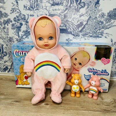 Water Babies 13” Blonde Baby Doll in Cheer Care Bear Outfit Vtg Lauer Toys 90’s - Image 1 of 4
