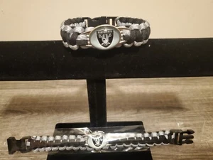 Las Vegas Raiders NFL Paracord Bracelet - Picture 1 of 1