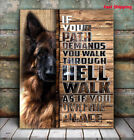 Owczarek niemiecki spaceruj tak, jakbyś był właścicielem miejsca matowy plakat- plakat dla psa ściana ar...