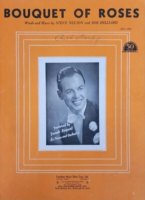 Bouquet Of Roses Frank Bogart Steve Nelson Piano Song Lyrics Sheet Music d6 - Image 1 of 3