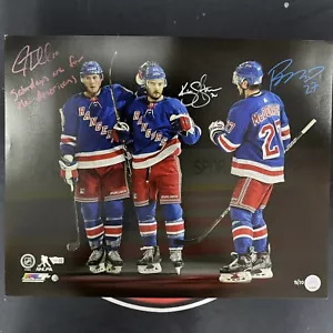 Ryan Mcdonagh Jt Miller & Kevin Shattenkirk Signed 16x20 Photo Rangers Fanatics - Picture 1 of 6