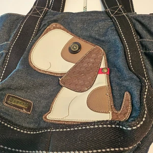 Borsa a mano CHALA Toffy per cani con cerniera in denim amanti dei cani regalo - Foto 1 di 8