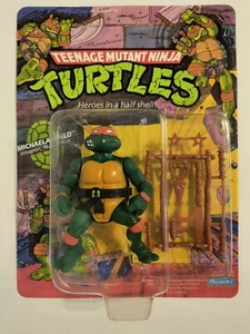 TMNT Tartarughe Ninja Michaelangelo nuovissima carta non perforata 10 schienali 1988 - Foto 1 di 15