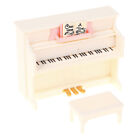 1/12 Dollhouse Miniature Plastic Piano With Stool Dolls House Accessorizh