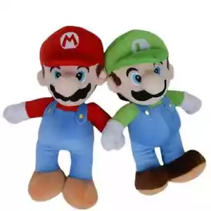 Super Mario Bros. Plush Doll Mario Luigi Soft Toy Stuffed Animal Teddys 25cm - Picture 1 of 6