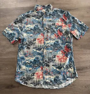 NWT Faherty Rayon Hawaiian TAHITIAN Dreams Camp SURFER Shirt All Over Print L - Picture 1 of 8
