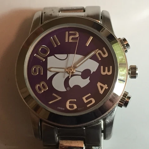 New Kansas State Wildcats Ladies Watch, Metal, With Free Battery, NCAA Cover