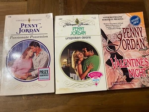Set of (3) Penny Jordan Books: Valentines Night~Unspoken Desire~more - Imagen 1 de 10