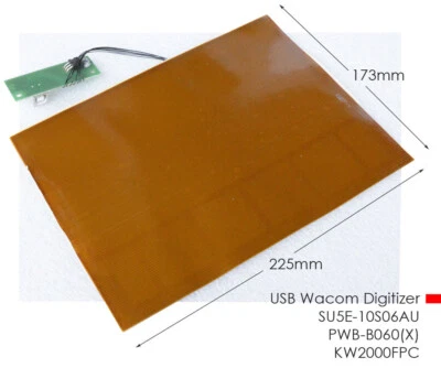 WACOM DIGITIZER USB SU5E-10S06AU-01X PWB-B060 KW-2000FPC 26,4cm 10" 225x173 M60 - Bild 1 von 2