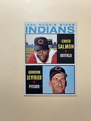 1964 Topps iNDIANS Rookies Salmon/Seyfried 499 EX/NM. Low Shipping Fee. - Image 1 of 2