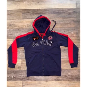 NWT Women's Small Caitlin Clark Fever #22 FISLL Women's Zip Up Hoodie - Blue - Picture 1 of 9