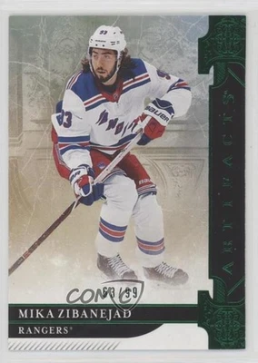 2019-20 Upper Deck Artifacts Emerald /99 Mika Zibanejad #23 - Image 1 of 2
