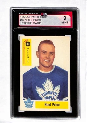 1958-59 Parkhurst Noel Price KSA 9 (DP) #6 Foto 1 de 2