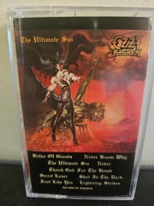 OZZY OSBOURNE The Ultimate Sin 1986 CASSETTE TAPE HARD ROCK HEAVY METAL - Picture 1 of 6