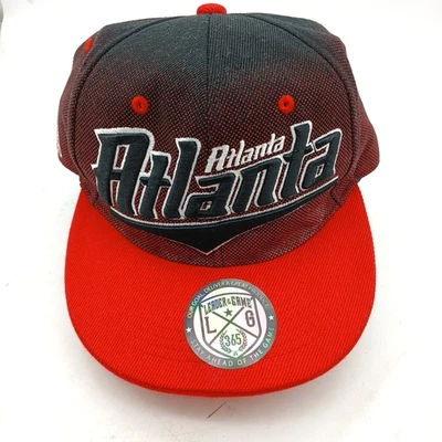 Gorra Atlanta Braves Líder del Juego Roja y Negra Snapback Foto 1 de 4