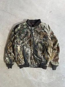 Vintage RedHead Real Tree Camo Quilt Lined Hooded Jacket - L - Picture 1 of 5