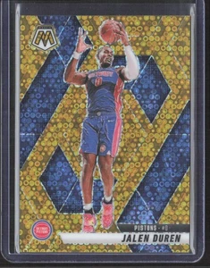 2024-25 Panini Mosaic JALEN DUREN Gold Fast Break Disco /10 #15 Detroit Pistons - Picture 1 of 2